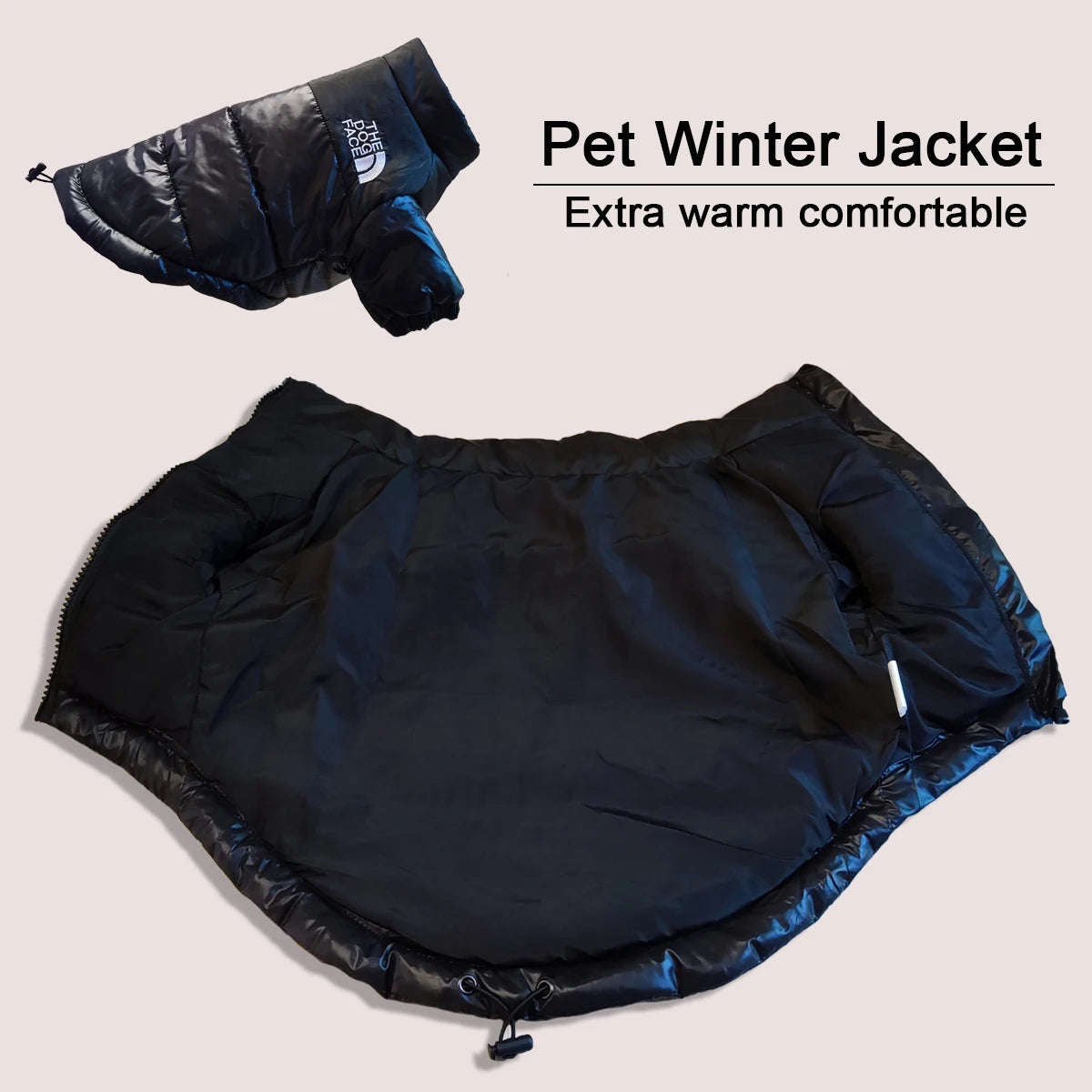 Warm bubble coat for Small Medium & large Dogs.